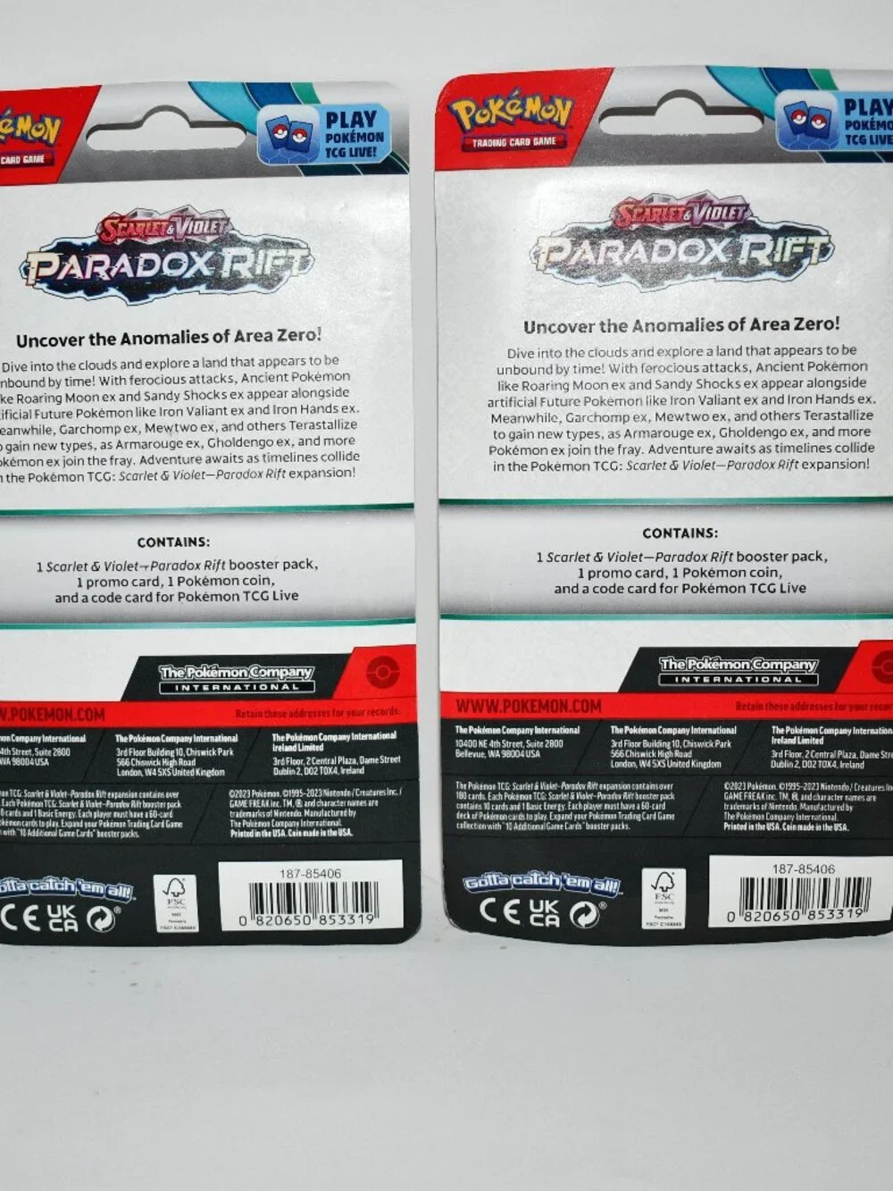 Pokemon TCG Scarlet & Violet Checklane Blister Spidops Promo 2 Booster Packs NWT
